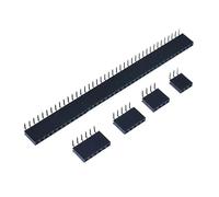 10 Uds 1X2/3/4/5/6/8/10/40 Pin única ángulo recto conector de clavija hembra 2,54 MM conector de tira de paso(4P)