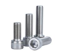 10 Uds 2#3#4#5#6#8#10#1/4 5/16 3/8 1/2 304 tornillos de cabeza hueca hexagonal fabricación británica americana acero inoxidable perno Allen(3/8",6-32)