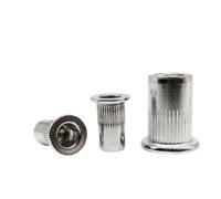 10 uds/20 piezas Uds M3 M4 M5 M6 M8 M10 M12 304 acero inoxidable remache avellanado de acero al carbono inserto de tuerca Rivnut Nutsert(C aluminum,20pcs M6)