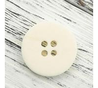 10 Uds 23/25mm 36/40L Plano Beige Blanco Grandes Botones de Cuerno Real Conjunto de Traje Redondo 100% Botones de Hueso de Cuerno de búfalo Traje 4 Agujeros para la elaboración