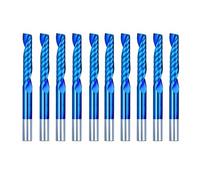 10 Uds 2x8mm 3.175 vástago brocas de enrutador en espiral de flauta única for cortar madera/plástico CNC fresa 1 fresas de extremo de flauta(3.175x3.175x12)