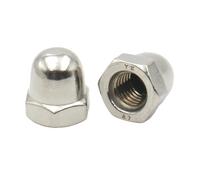 10 Uds 304 tuerca ciega de bellota de acero inoxidable M3 M4 M5 M6 M8 M10 M12 M14 M16 M18 tapas decorativas para tuercas(M12 (10pcs))