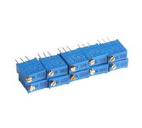 10 Uds 3296W-103 104 3296W 10 50 100Ohm 1K 2K 5K 10K 20K 50K 100K 200K 500K 1M 2M Ohm 100R potenciómetro recortador Trimpot(100 Ohm)