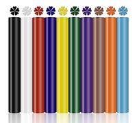 10 Uds 3D Puff Vinilo Transferencia de Calor, Súper Pegajoso Vinilos Transferencia de Calor Vinilo Puff Textil Vinilo Estampado de Hojaldre para Tela de Camiseta DIY Craft (10 Colores)