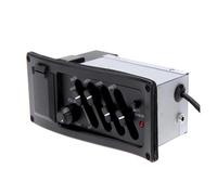 10 Uds 4 Bandas Guitarra Acústica EQ Ecualizador Guitarra Acústica Preamplificador Amplificador Pastilla Piezoeléctrica Salida De 6,5 MM