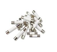 10 Uds 5 * 20mm 6 * 30mm fusibles de tubo soplado rápido 250V 0,5 a 1A 2A 3A 4A 5A 6A 6, 8A 10A 15A 20A 25A 30A AMP Fusible cerámica(4a,5x20mm)