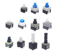 10 Uds 5,8x5,8 7x7 8x8 8,5x8,5mm interruptor sin bloqueo automático/interruptores de botón(Ivory,No Lock)