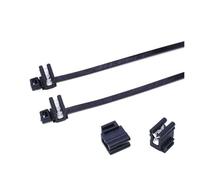 10 Uds., 5x200mm, brida de Metal for cables de coche, línea de tubo, borde de fijación, techo solar for vehículo, ventana de coche, brida de nailon, arnés de cables, Clip de acero ( Color : 10PCS NO.1