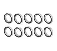 10 Uds 6803-2RS rodamientos de bolas de ranura profunda, rodamientos de bolas de ranura profunda de acero cromado 17mm x 26mm x 5mm con sello de goma para eje de 17mm