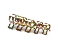 10 Uds. 6mm-20mm for elegir Clip de resorte de combustible abrazadera de manguera de silicona al vacío tubo de agua de aceite for automóviles(Gold 17mm)