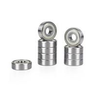 10 Uds ABEC-5 608 6200 6201 6202 6203 6204 6205 6206 6207 6208 ZZ 2RS rodamiento rígido de bolas sellado de metal 12x32x10mm(Silver,6203 17X40X12MM_ABEC 3)