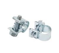 10 Uds abrazadera de manguera abrazadera de línea de combustible Clip de tubería de agua Clip de soldadura de sellado for tubería de combustible tubería de gasolina anticorrosiva(7mm-9mm)