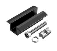 10 Uds. Abrazadera media de Panel Solar, abrazaderas medias solares, tuerca de ranura, abrazaderas de soporte de montaje de módulo PV for sistema de montaje de Panel Solar PV