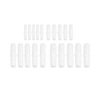 10 Uds, Accesorio de Lengüeta para Manguera de Plástico, Empalmador de Púas Recto Igual, Adaptador de Unión de Unión de Tubería para Aire, Agua, Combustible, Blanco(6-6mm straight through)