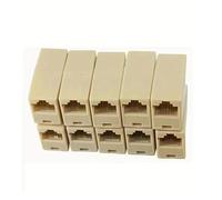 10 Uds. Acoplador de unión de Cable Lan de doble cabezal recto Ethernet de red RJ45 CAT 5 5E 6 6a conector extensor de Cable de red