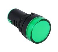 10 Uds AD16-22DS luz indicadora de LED AC 220V 22mm montaje en Panel luz de señal de energía de plástico lámpara piloto verde rojo amarillo azul