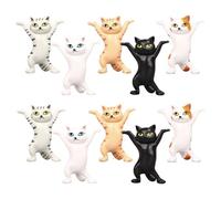 10 Uds. Adornos De Gatos De Dibujos Animados, Adornos Interesantes, Adornos Lindos De Gatos, Decoraciones Creativas, Adornos De Decoración Del Hogar, Decoraciones De Escritorio