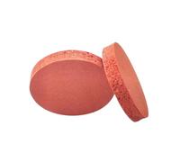 10 Uds. Almohadillas amortiguadoras de silicona espumadas redondas rojas resistentes a altas temperaturas 15-75mm diámetro, 6mm espesor, 50x6mm(35x6mm)