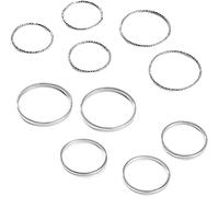 10 Uds. Anillo de Dedo Que combina con Todo, Mano de Obra Fina, Ligero, para Hombres y Mujeres, Anillo antiestrés de Color Puro para Salir Practical and Professional