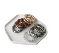 10 Uds. Banda de goma for niña, tocado, diadema, anillo for el cabello con línea antiteléfono, versión femenina, banda for, accesorios for, cuerda(Style-10)