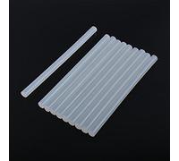 10 Uds barra de pegamento de fusión en caliente, pistola de pegamento adhesiva, palos transparentes de alta viscosidad para pistola de pegamento, prendas artesanales(11mm)