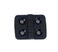 10 Uds. Bisagra a tope de plástico y nailon Color negro for muebles caja madera, herrajes for gabinetes eléctricos(1 Type 3040)