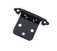 10 Uds bisagra de resorte gabinete brazo recto cierre automático integrada 1,2 Mm negro