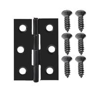 10 Uds. Bisagras de puerta plegable acero inoxidable 2 pulgadas con tornillos, puertas gabinete, ventanas, caja madera, bisagra plana, herrajes for muebles for el hogar Para Puertas Ventanas