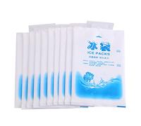 10 Uds bolsas de hielo reutilizables bolsas de enfriamiento de gel paquete de gel para congelador para alimentos, vegetales, vino, uso industrial médico(200ml)