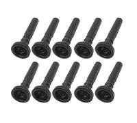 10 Uds. Boquilla de trompeta plástico negro for accesorios instrumentos musicales latón Para Principiantes Y Jugadores Profesionales Band