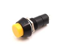10 Uds. Botón redondo de 12mm PBS-11A bloqueo automático/PBS-11B interruptor momentáneo sin bloqueo de 2 pines 3A 150V(Yellow,PBS-11A Latching)