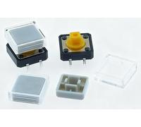 10 Uds. Botón táctil B3F + sombrero de Color A14 10 Uds. + tapa transparente 10 Uds. Micro táctil momentáneo 12 * 12 * 7,3mm(WHITE)
