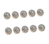 10 Uds Botones de Metal con diseño de nubes, sujetadores de costura decorativos para chaquetas, abrigos, prendas hechas a mano, ropa Cultural