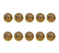 10 Uds Botones de Metal con diseño de nubes, sujetadores de costura decorativos para chaquetas, abrigos, prendas hechas a mano, ropa Cultural