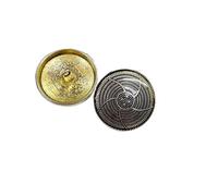 10 Uds. Botones de Metal Vintage abrigo pequeños botones aromáticos cara estampada botones de Metal suéter botones decorativos(Color3)
