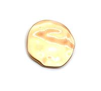 10 Uds.Botones Decorativos Grandes de 30mm, Botones Dorados Planos Irregulares para Camisa, Abrigo, Accesorio de Costura, 30mm