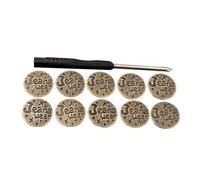 10 Uds Botones para vaqueros, botones de Metal de 17mm para cintura, botones de repuesto para pantalones sin costura para pantalones vaqueros