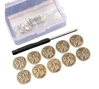 10 Uds Botones vaqueros de 17mm pantalones cintura de repuesto para reparaciones de ropa