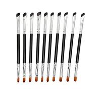 10 Uds. Brocha de Hoz de Doble Punta con Detalle de Hoz para Maquillaje cosmético