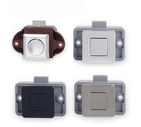 10 Uds Camper botón de bloqueo de coche barco Motor casa gabinete cajón pestillo cerraduras de botón cerradura de puerta de muebles sin llave Hardware(SS6209-Chrome)