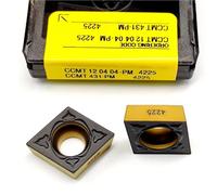 10 Uds CCMT Cortador De Inserción Carburo CCMT120404 CCMT120408 PM4425 Herramienta Torneado Torno CNC 120408 PM 4425 Herramienta de Torno(CCMT120404 PM 4225)