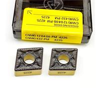 10 Uds CCMT060204 CCMT060208 CCMT09T304 CCMT09T308 CCMT120404 CCMT120408 CNMG120404 CNMG120408 PM4225 Herramientas De Torneado Carburo Herramienta de Torno(CNMG120412 PM4225)