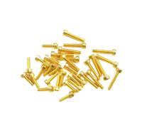 10 Uds Chapado en oro de titanio M2 M2.5 M3 M4 M5 M6 L = 4-30mm tornillo de grado 12,9 DIN912 cabeza hexagonal tornillo Allen(30MM_M3)