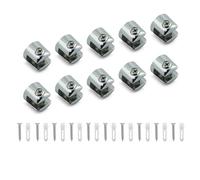 10 Uds. Clip De Vidrio Aleaciones Zinc Ajustables Soporte Montaje Trasero Placas Soporte Para Estante Gabinete Soportes Baño Clip Aleación Zinc Ajustable