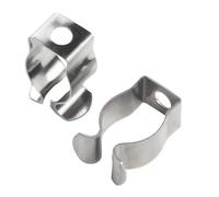 10 Uds. Clips de esponja de resorte de acero inoxidable abrazaderas rápidas mangueras accesorios de Hardware juego de perchas de almacenamiento(16mm)