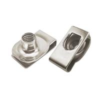 10 Uds. Clips tipo U con tuerca de lámina M8 M6 Q312 for coche y motocicleta(M8)