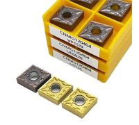 10 Uds CNMG Insertos De Carburo CNMG120404 CNMG120408 Herramientas Torneado Exterior CNC Cortador Torno CNMG1204 Herramienta de Torno(CNMG120404 US735)