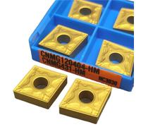 10 Uds CNMG120404 CNMG120408 HA PC9030 HM NC3020 CNMG120202/4/8-HA H01 Herramienta De Torneado Externo Hoja Aleación Dura Herramienta de Torno(CNMG120404-HM NC3030)