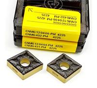 10 Uds CNMG120404 CNMG120408 Herramientas De Torneado Y Fresado CNMG CNC Herramienta Carburador Herramienta de Torno(CNMG120408-PM 4225)