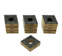 10 Uds CNMG120404 CNMG120408 PM 4225 Cortador De Carburo Insertos Torneado Herramientas Torno CNMG 120404 120408 Piezas Metal Herramienta de Torno(CNMG1204012 PM 4225)